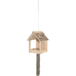 zolux Futterhaus Cup Castor 3 in 1 , Holzdach, für Vögel ZO-170513 Outdoor-Futterstellen Vögel