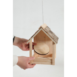 Karmnik dla ptaków 3 w 1 z drewnianym dachem ZO-170513 zolux