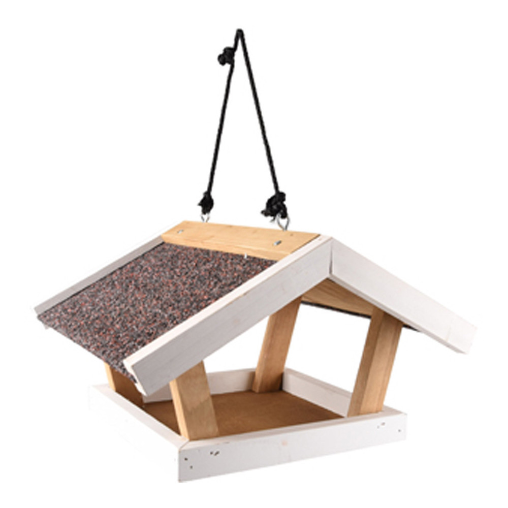 animallparadise PINDO outdoor wooden bird feeder for hanging Seed feeder