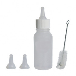 een fles van 57 ml met toebehoren voor babydieren animallparadise AP-4193 voedingsaccessoire