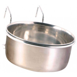 animallparadise Stainless steel bird feeder with stand 600 ml ø12 cm. Feeding troughs, drinking troughs