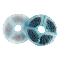 animallparadise Replacement filter for the BUBBLE STREAM fountain, set of 2 filters. Fountain filter