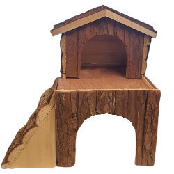 Bjork houten huis voor knaagdieren animallparadise AP-6129 Kooi accessoires
