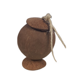 Een kokosnoot huis voor kleine knaagdieren. animallparadise AP-6209 Kooi accessoires
