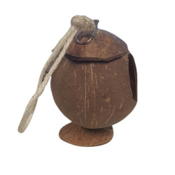 Een kokosnoot huis voor kleine knaagdieren. animallparadise AP-6209 Kooi accessoires
