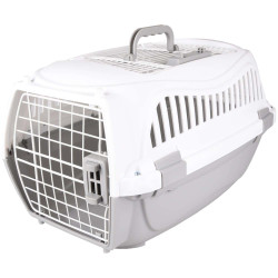 animallparadise Cage de transport GLOBE S 37 x 57 X h 33 cm, gris pour chien max 9 kg Cage de transport