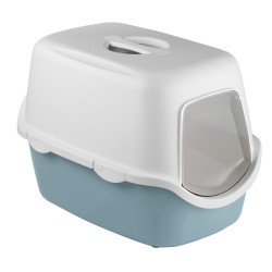 animallparadise Cathy filter cat toilet, 40 x 56 x 40 cm, acciaio blu, per gatti AP-590001BAC Casa dei servizi igienici