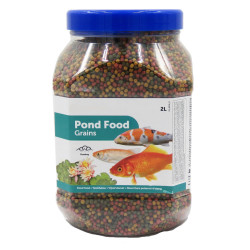 animallparadise 2 litri, Mangime per pesci di stagno, in granulato. AP-1030469 Mangiare e bere