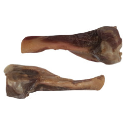 Dois ossos de presunto para cães. 460g no mínimo. AP-482616 Osso real
