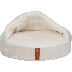 animallparadise Coussin Cover PALOMA ø 45 cm x 10 cm. couleur beige pour chat, Igloo chat