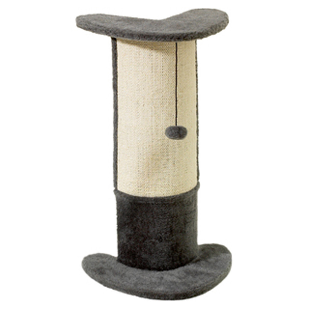 animallparadise Santo Corner Scratching Post. 29 x 21 x 71 cm. Grey. For cats. Scratchers and scratching posts