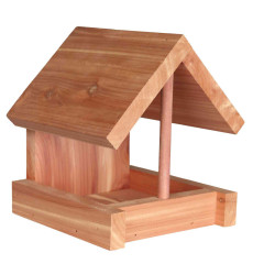 AP-55844 animallparadise Comedero de madera para pájaros 16 x 15 x 13 cm Alimentador de semillas