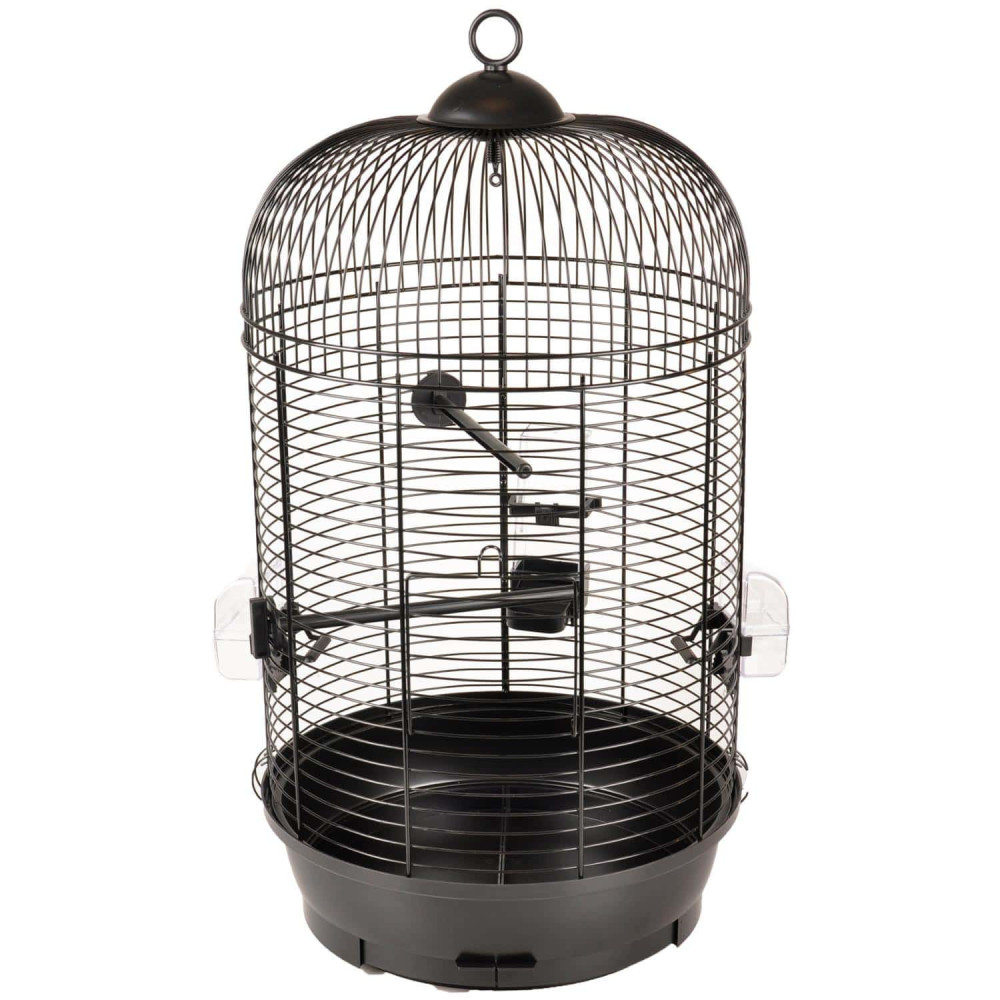 animallparadise One SANNA II parakeet cage, black ø 34 x 67 cm. Bird cages