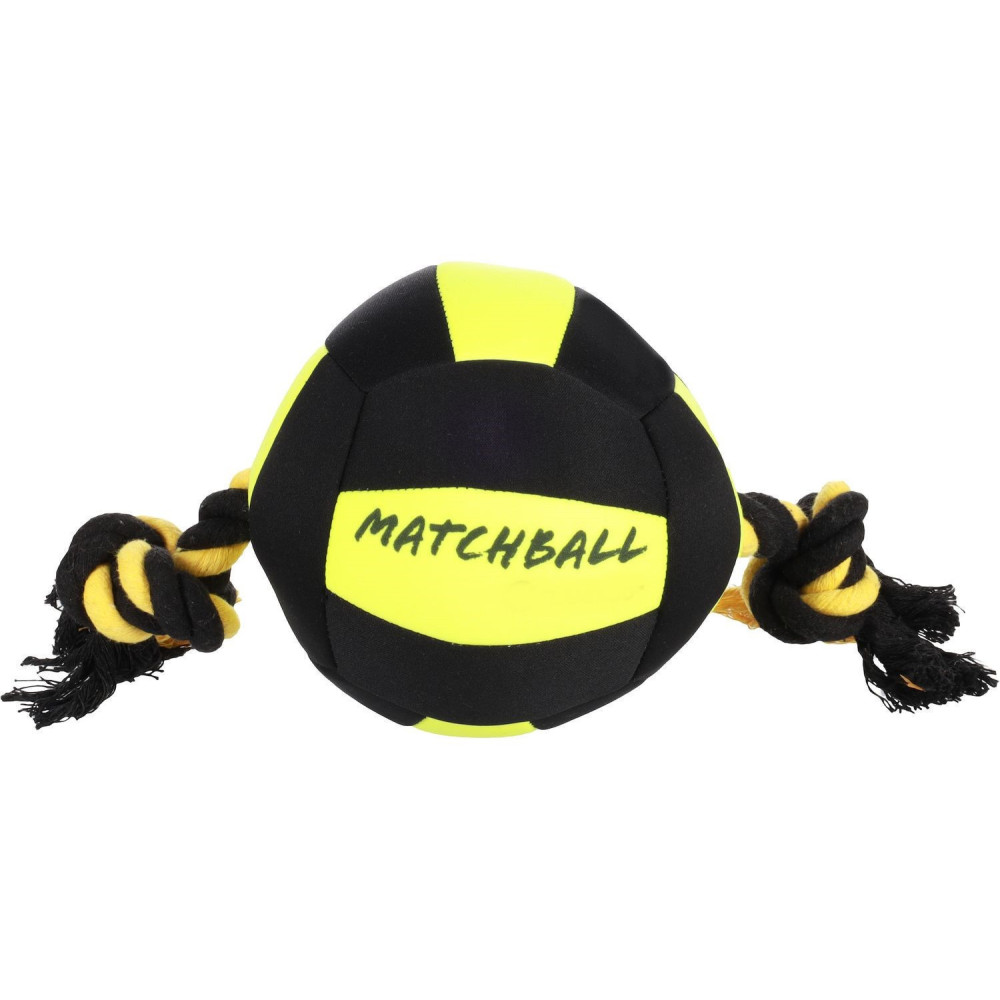 Bola Aquatic Dog Ball Preto/ Amarelo 18 cm AP-5345438 Jogos de cordas para cães