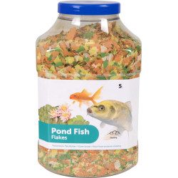 AP-1030468 animallparadise 5 litros, alimento para peces de estanque, en escamas. Alimentos