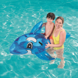 jardiboutique Inflatable whale with handles, 157 X 94 cm. random color. Buoys and armbands