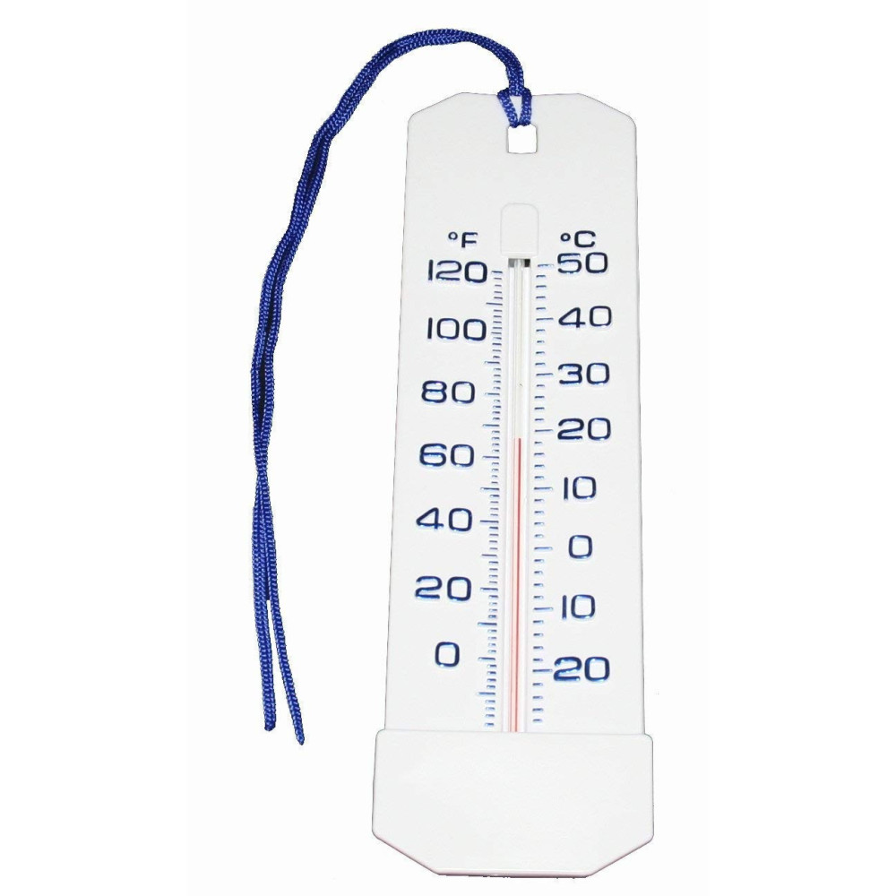 jardiboutique Thermomètre de Piscine Grand Taille 26 cm Jumbo - Piscine - Couleur Blanc Thermomètre