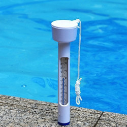 JB-400-0021 jardiboutique Termómetro de piscina flotante blanco 19 cm Termómetro