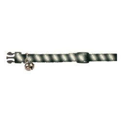 Nylon kattenhalsband met reflecterende strepen, willekeurige kleur. animallparadise AP-4147 Halsketting