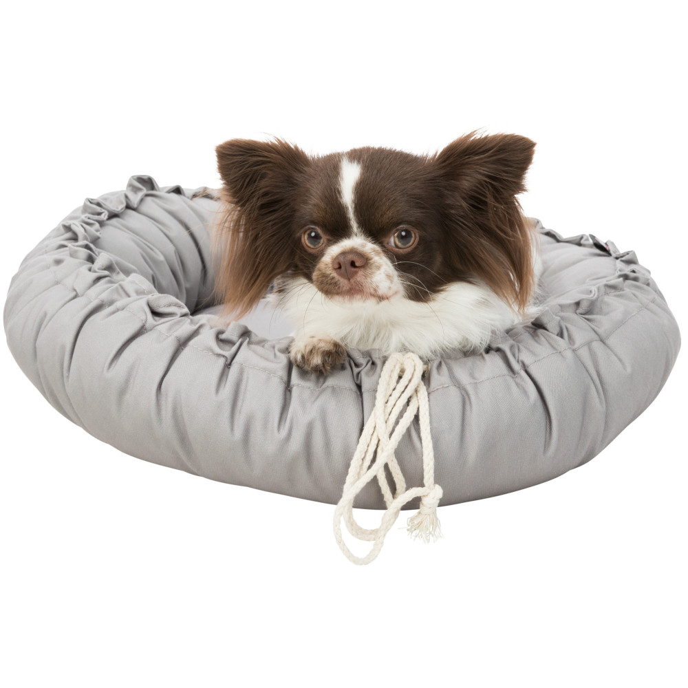 animallparadise Felia taupe bed & pillow ø 50 cm for small dog Dog cushion