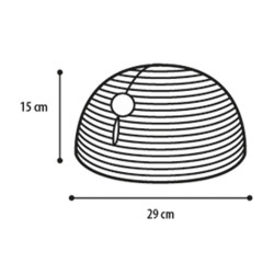 animallparadise Scratching post dome, sea grass ø 29 x 15 cm. for cat. Scratchers and scratching posts