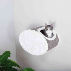 Abrigo acolhedor para gatos, montado na parede 42 × 29 × 28 cm AP-49921 Espaço de montagem na parede