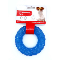 Hondenspeeltje. Ring te vullen met traktaties. 13 cm blauw animallparadise AP-518647 Beloningsspelletjes snoep
