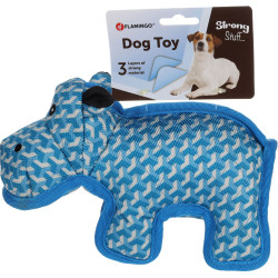 animallparadise Strong Stuff Blue Hippo toy for dogs. Chew toys for dogs