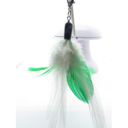 animallparadise 2 in 1 toy with feather and light pointer for cats. Fishing rods and feathers