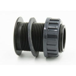 Jardiboutique 1inch 1/4 PVC wall feedthrough for female threaded connection PVC wall feed-through