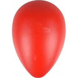 animallparadise Oeuf OVO rouge en plastique. M ø 13 cm x 18.5 cm de hauteur. Jouet pour chien Balles pour chien