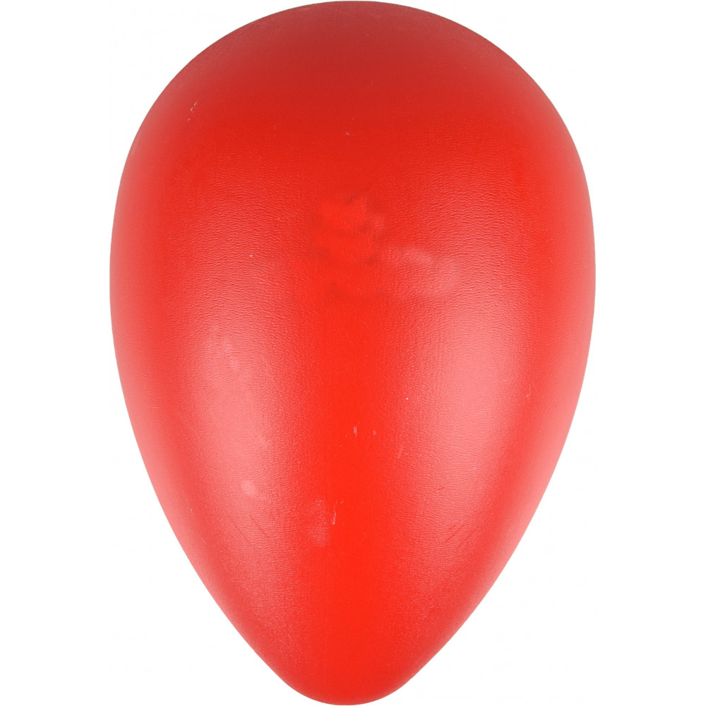 animallparadise Red plastic OVO egg. M ø 13 cm x 18.5 cm high. Dog toy Balles pour chien
