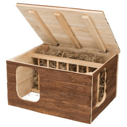animallparadise Hilke house with integrated hay rack for rabbits, guinea pigs Food rack