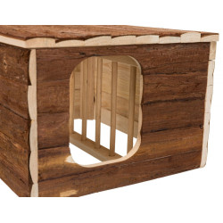 Domek Hilke z wbudowanym stojakiem na siano dla królików i świnek morskich AP-61803 animallparadise