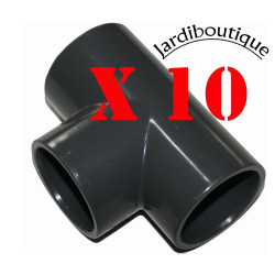 JB-STI1050-x10 jardiboutique juego de 10 tes de presión de PVC de 90° de ø 50 mm para pegar RACOR DE PRESIÓN DE PVC
