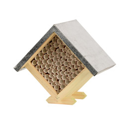 Kwadratowy domek dla pszczół, wysokość 18 cm. AP-ED-WA54 animallparadise