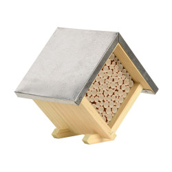animallparadise Casetta per le api quadrata, alta 18 cm. AP-ED-WA54 Api