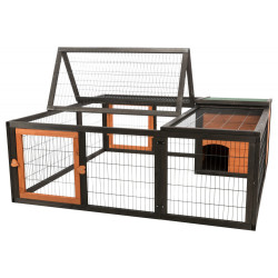 animallparadise Enclosure with cover, Size: 150 × 53 × 150 cm. for rabbits and small animals. Hutch