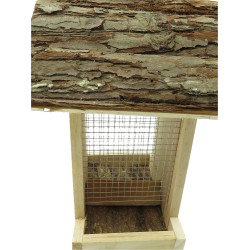 FRISO notenvoederhuisje, 16 x 16 x 23,5 cm, voor vogels animallparadise AP-110279 Pinda, pinda, zonnebloem feeder