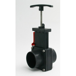 ø 50 mm de válvula de guilhotina em PVC, para lagos aquáticos ou aquapónicos. JB-SVG050 Válvula