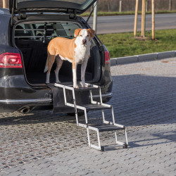 animallparadise Escalier repliable Falt -Treppe. accessoire voiture pour chien. 3 marches. Aménagement voiture