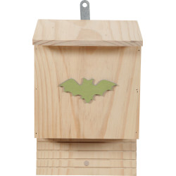 AP-170568 animallparadise Caja nido de madera, altura 28,5 cm, color aleatorio para murciélagos murciélago