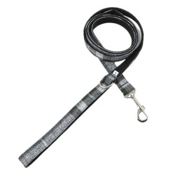 animallparadise London grey dog lead, 1,4 meter x 20 mm dog leash