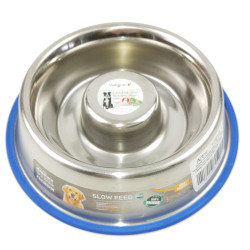 animallparadise Anti-slip stainless steel bowl SLOW ø 18 cm 0,75 Litre Bowl, bowl, bowl