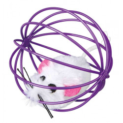 animallparadise 4 Mouse giocattolo con palla di metallo. Dimensioni: ø 6 cm. Colori: casuali. Per i gatti AP-TR-4115-X04 Giochi