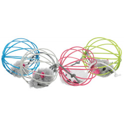 animallparadise 4 Mouse toy with metal ball. Dimensions: ø 6 cm. Colors: random. For cats Games