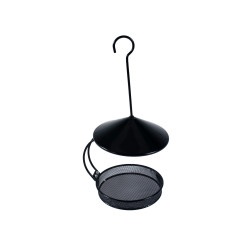 animallparadise Besie black bird feeder to hang. ø 18 cm H 22.5 cm. for birds. Mangeoire à graines