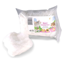 animallparadise copy of White wadding for hamster bed 25 gr. rodents. Beds, hammocks, nesters