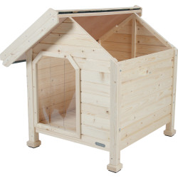 animallparadise Holzhütte Chalet, Größe Extra Large. Außenmaße. 116 x 105 x 105 cm Höhe. Hundehütte. AP-ZO-400158 Hundehütte