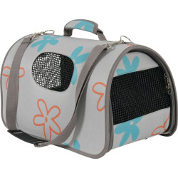 animallparadise Carrying basket Flower, size S, color Grey, for cat or dog. carrying bags